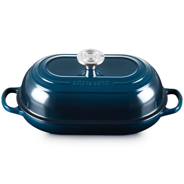 LE CREUSET SIGNATURE OVAL BREAD OVEN 11.5 IN  CRUCIBLE SS - NUIT