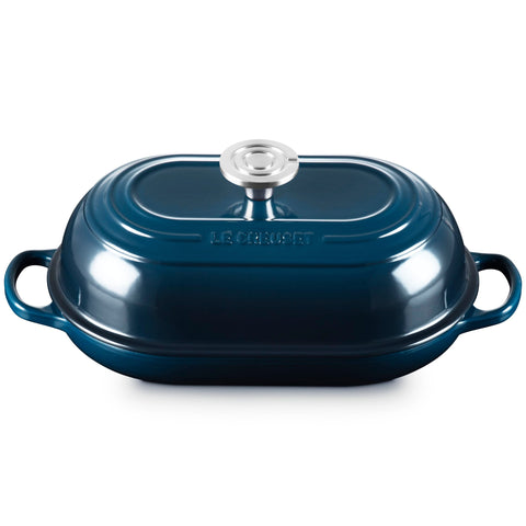 LE CREUSET SIGNATURE OVAL BREAD OVEN 11.5 IN  CRUCIBLE SS - NUIT