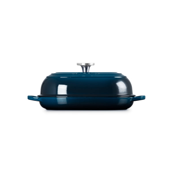 LE CREUSET SIGNATURE OVAL BREAD OVEN 11.5 IN  CRUCIBLE SS - NUIT