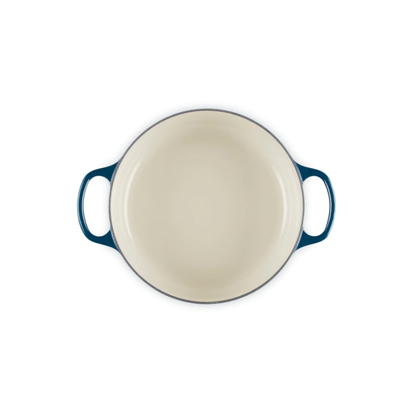 LE CREUSET 3.5 QT. SIGNATURE ROUND WIDE OVEN  SIGNATURE SS - NUIT