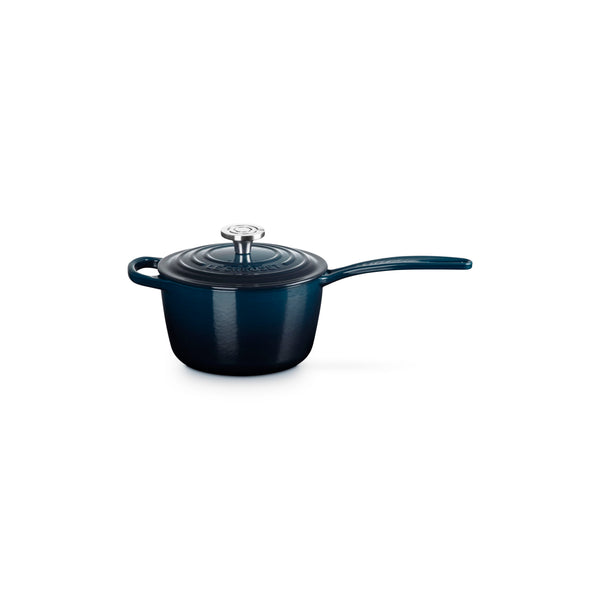 LE CREUSET SIGNATURE ROUND SAUCEPAN 1.75QT  CRUCIBLE SS - NUIT