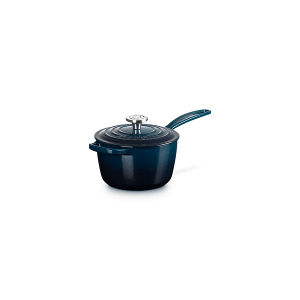 LE CREUSET SIGNATURE ROUND SAUCEPAN 1.75QT  CRUCIBLE SS - NUIT