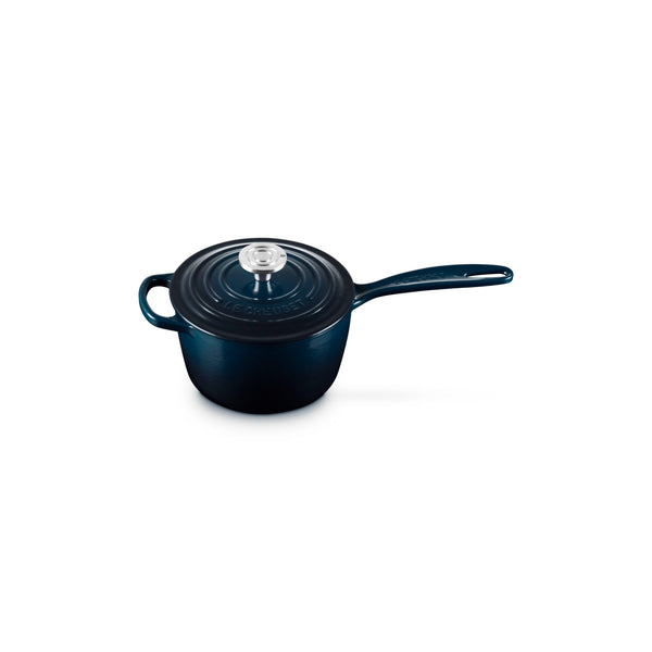 LE CREUSET SIGNATURE ROUND SAUCEPAN 1.75QT  CRUCIBLE SS - NUIT