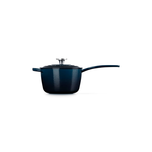 LE CREUSET SIGNATURE ROUND SAUCEPAN 1.75QT  CRUCIBLE SS - NUIT