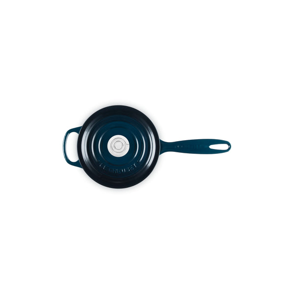 LE CREUSET SIGNATURE ROUND SAUCEPAN 1.75QT  CRUCIBLE SS - NUIT