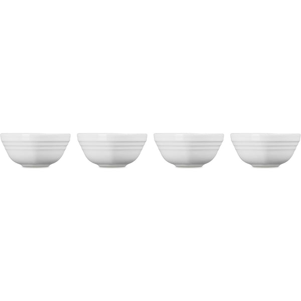 Le Creuset  Mini Heart Bowls Set of 4 - White