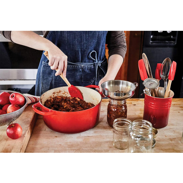 Le Creuset N/A Craft Series 5-Piece Utensil Set with Crock - Peche