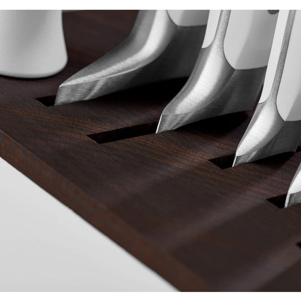 Wusthof Classic White Seven Piece Block Set Black Beech Inlay