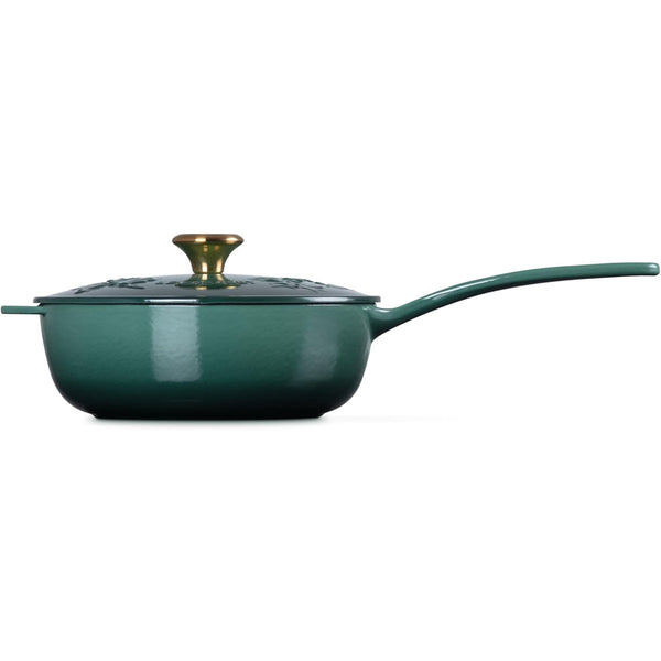 Le Creuset 2.25 qt. Traditional Round Saucier Holly 2.25 qt. Artichaut Sig Gold