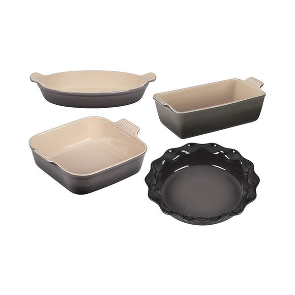 Le Creuset 4 Piece Heritage Bakeware Set - Oyster