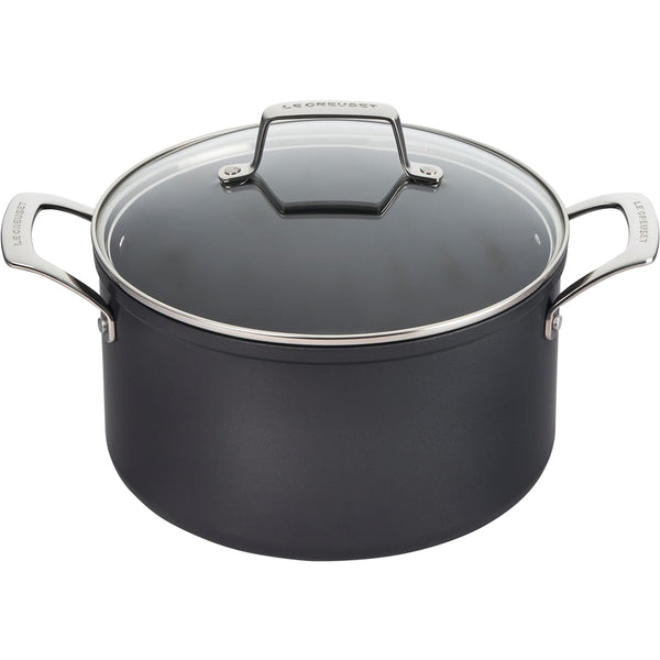 Le Creuset 4 qt. Essential Non-stick Ceramic Stockpot with Glass Lid 4 qt.