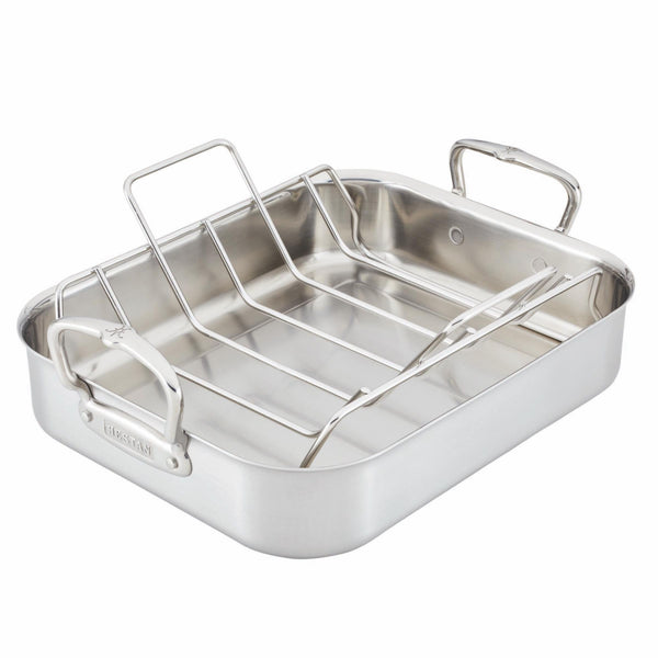 Hestan Provisions Large Classic SS Roaster w/rack (16.5x11.75"x3.5")