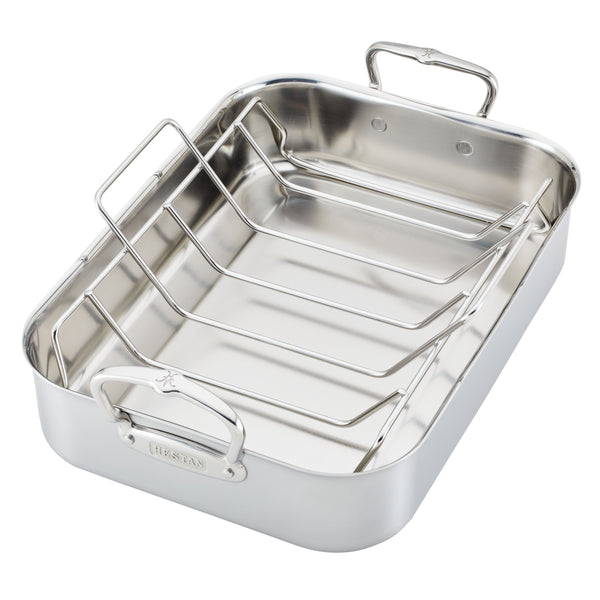 Hestan Provisions Small Classic SS Roaster w/rack (14.5"x12"x3")