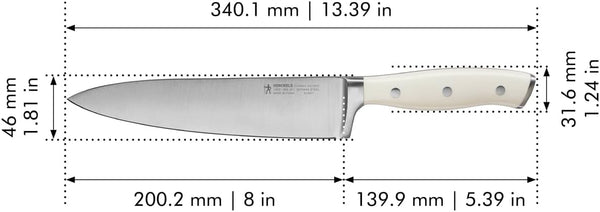 Henckels Forged Accent 8" Chef's Knife - White Handle