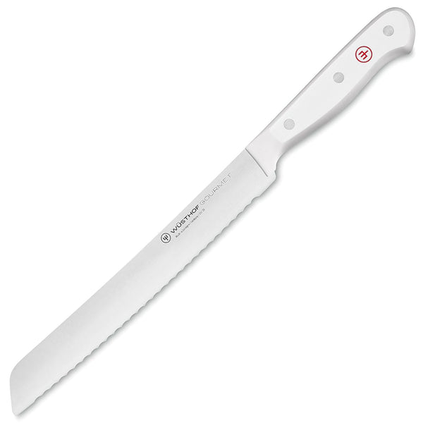 Wusthof Gourmet White 8" Bread Knife, Serrated