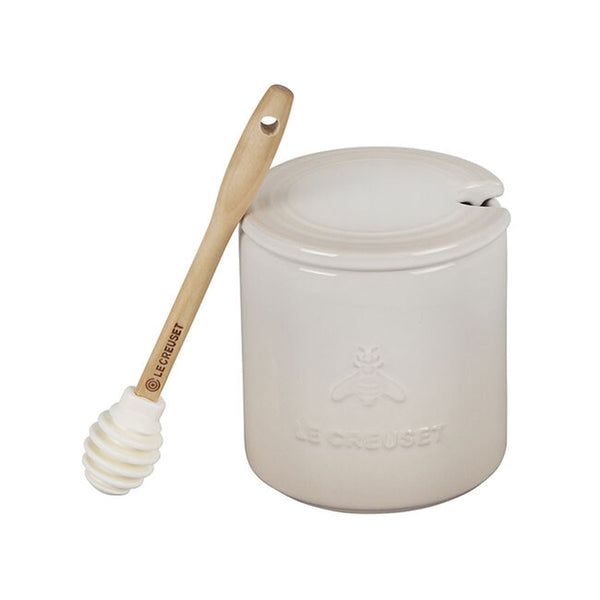 Le Creuset 14 oz. Signature Honey Pot w/ Dipper - Meringue
