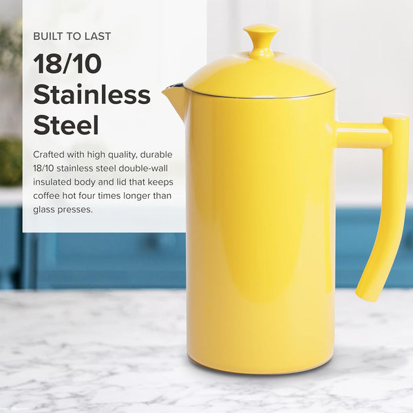 Frieling French Press, Sunshine Yellow, 34 fl. oz.