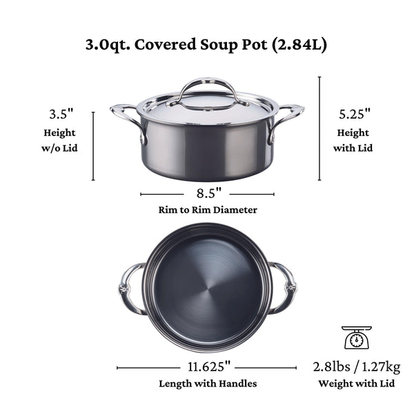 Hestan Nanobond 3 Quart Soup Pot