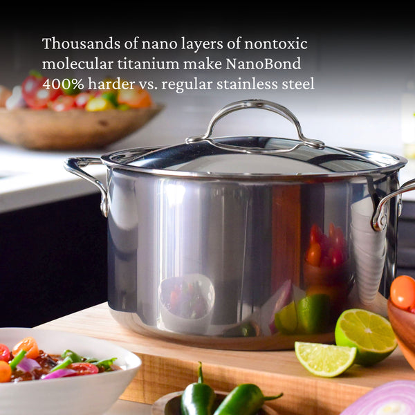Hestan Nanobond 8 Quart Covered Stockpot