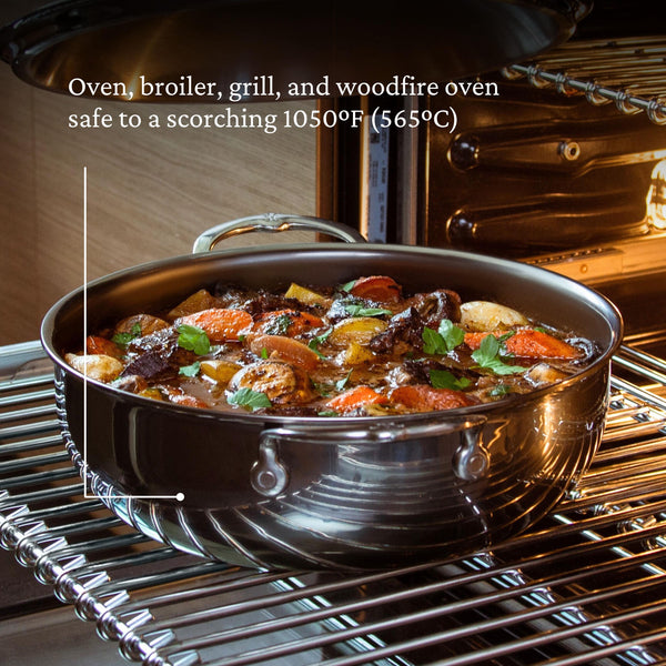 Hestan NanoBond 5.0qt Dutch Oven w/Dome Lid (28cm)