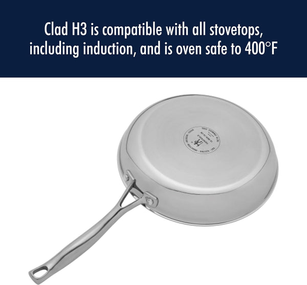 HENCKELS CLAD H3 CERAMIC NONSTICK 10PC STAINLESS STEEL COOKWARE SET