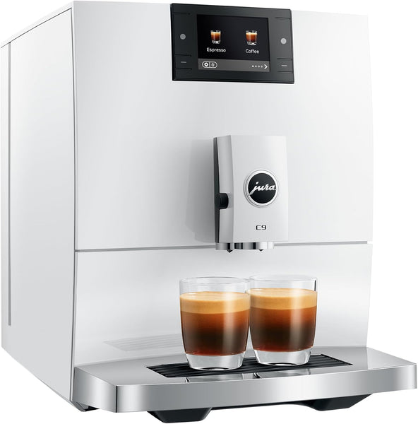 Jura C9 Coffee Machine - Piano White