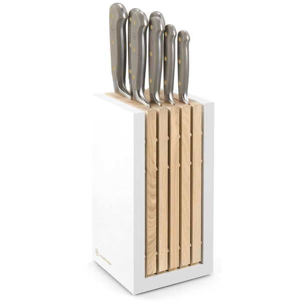 Wusthof Classic 8-Piece Knife Block Set - Velvet Oyster