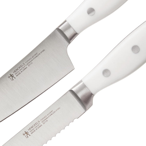 Henckels Forged Accent 2 Pc Prep Set - White Handle