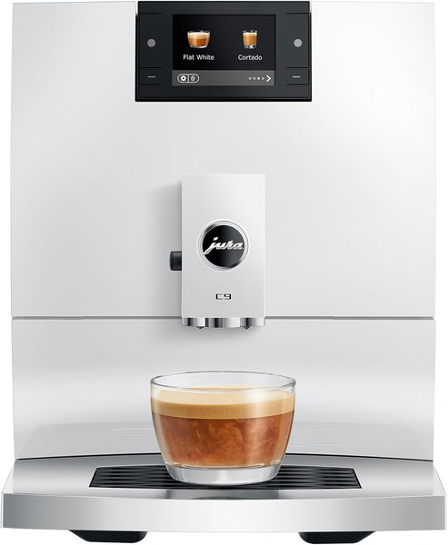 Jura C9 Coffee Machine - Piano White