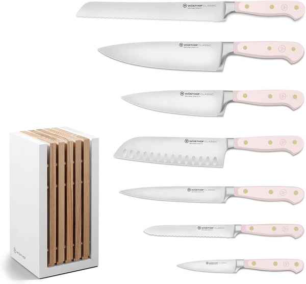 Wusthof Classic 8-Piece Knife Block Set - Pink Sea Salt