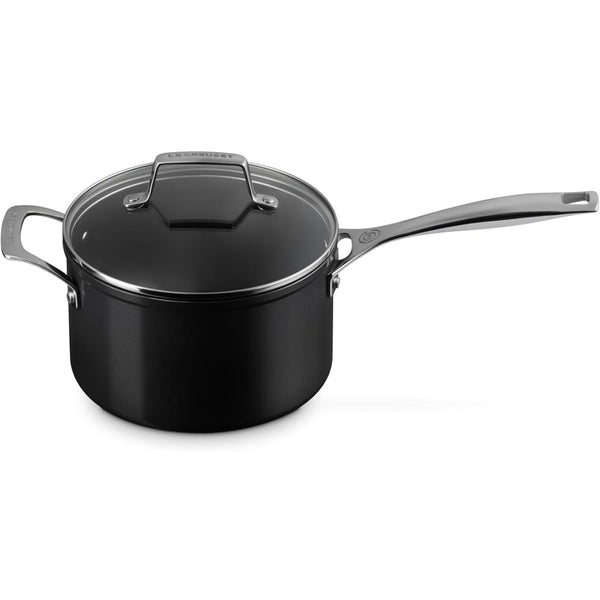 Le Creuset 4 qt. Essential Non-stick Ceramic Saucepan with Glass Lid 4 qt.