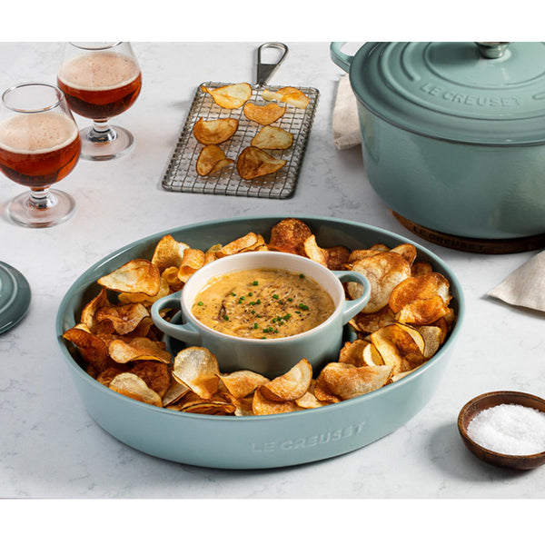 Le Creuset 13" Chip and Dip Platter - Shallot