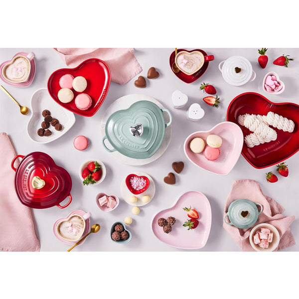 Le Creuset  Mini Heart Bowls Set of 4 - White