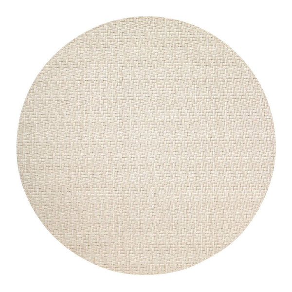 Bodrum Wicker Cream 15 Inch Round Placemats Set of 4