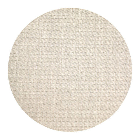 Bodrum Wicker Cream 15 Inch Round Placemats Set of 4