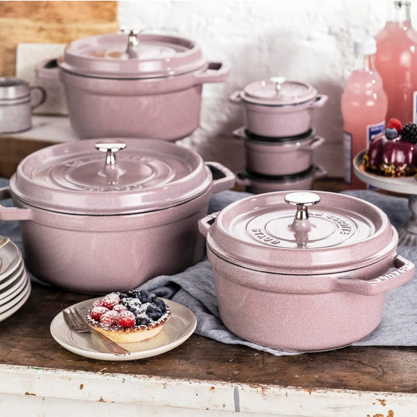 Staub Cast Iron 4-qt Round Dutch Oven - Lilac