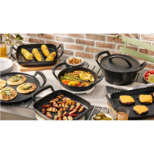 Le Creuset Alpine Collection 10.25" Square Grill - Matte Black