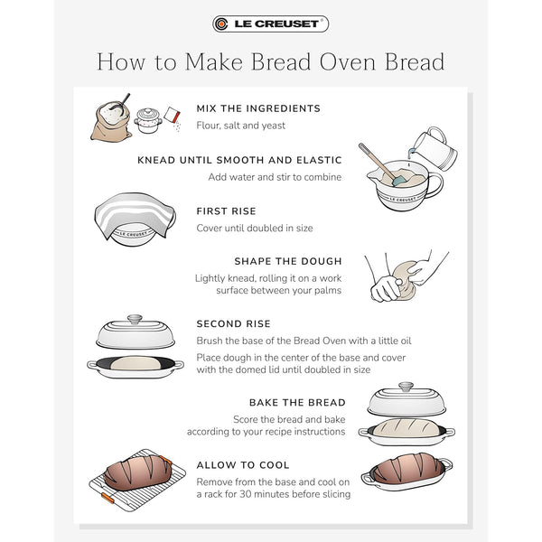 Le Creuset 1.5 qt. Signature Oval Bread Oven, Flame