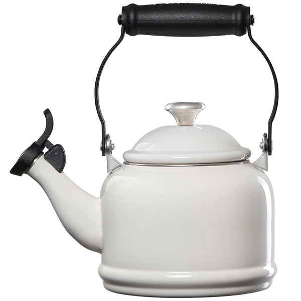 Le Creuset 1.25 qt. Demi Kettle - White w/ SS Knob