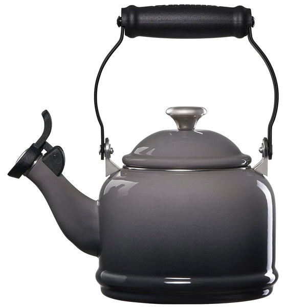 Le Creuset 1.25 qt. Demi Kettle - Oyster w/ SS Knob