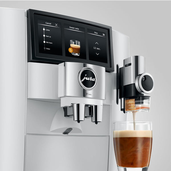 Jura J8 twin Coffee Machine - Diamond White