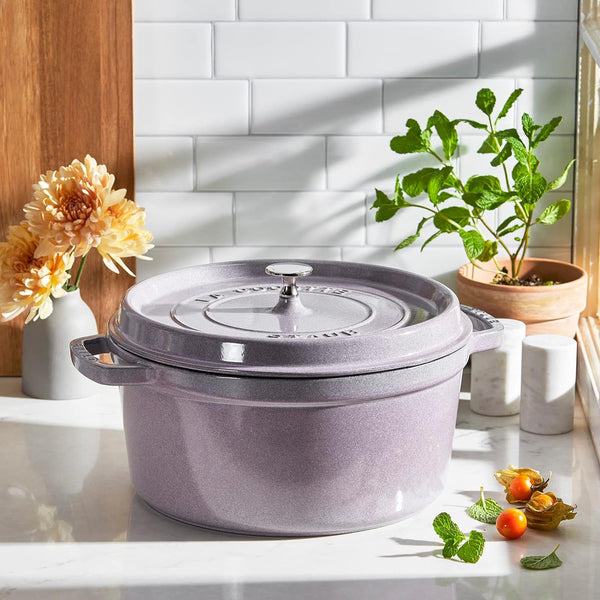 STAUB  7-QT ROUND DUTCH OVEN - LILAC