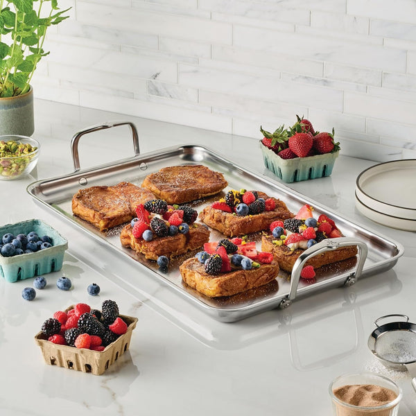 Hestan Provisions Cook Double Burner Griddle W/Flared Rim