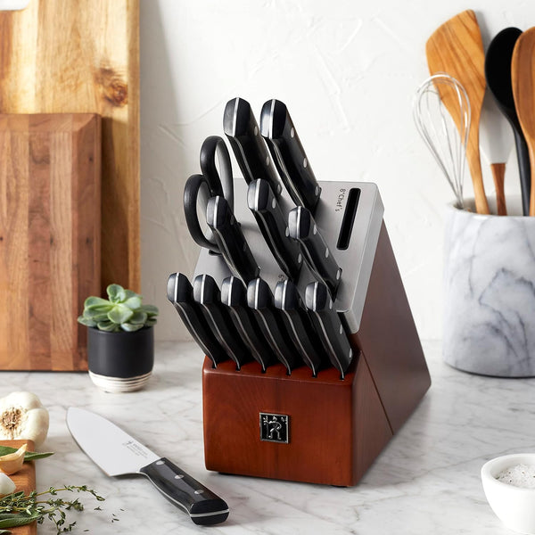 HENCKELS DYNAMIC 14PC SELF-SHARPENING KNIFE BLOCK SET