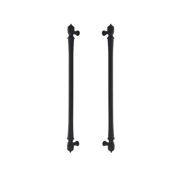 EMTEK SPNDL APP PULL 18"  US19 - FLAT BLACK