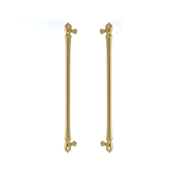 EMTEK SPNDL APP PULL 18"  US3 - POLISHED BRASS