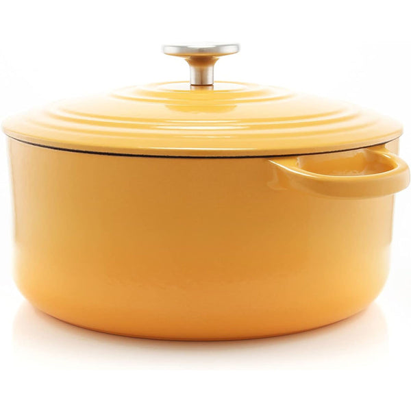 Chantal 5 qt. Round Cast Iron Dutch Oven - Marigold