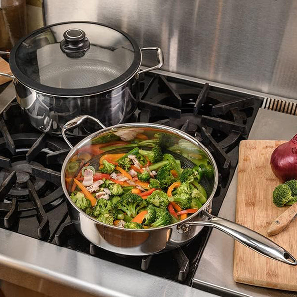 Frieling Black Cube Quick Release Sauté Pan w/ Lid, 11" dia., 4.5 qt.