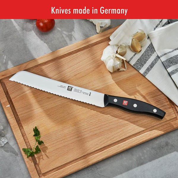 Zwilling Twin Signature 15Pc Self-Sharpening Set W/ Brown Ash Wood Block
