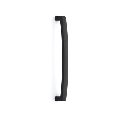 EMTEK BAUHAUS APP PULL 12"  US19 - FLAT BLACK